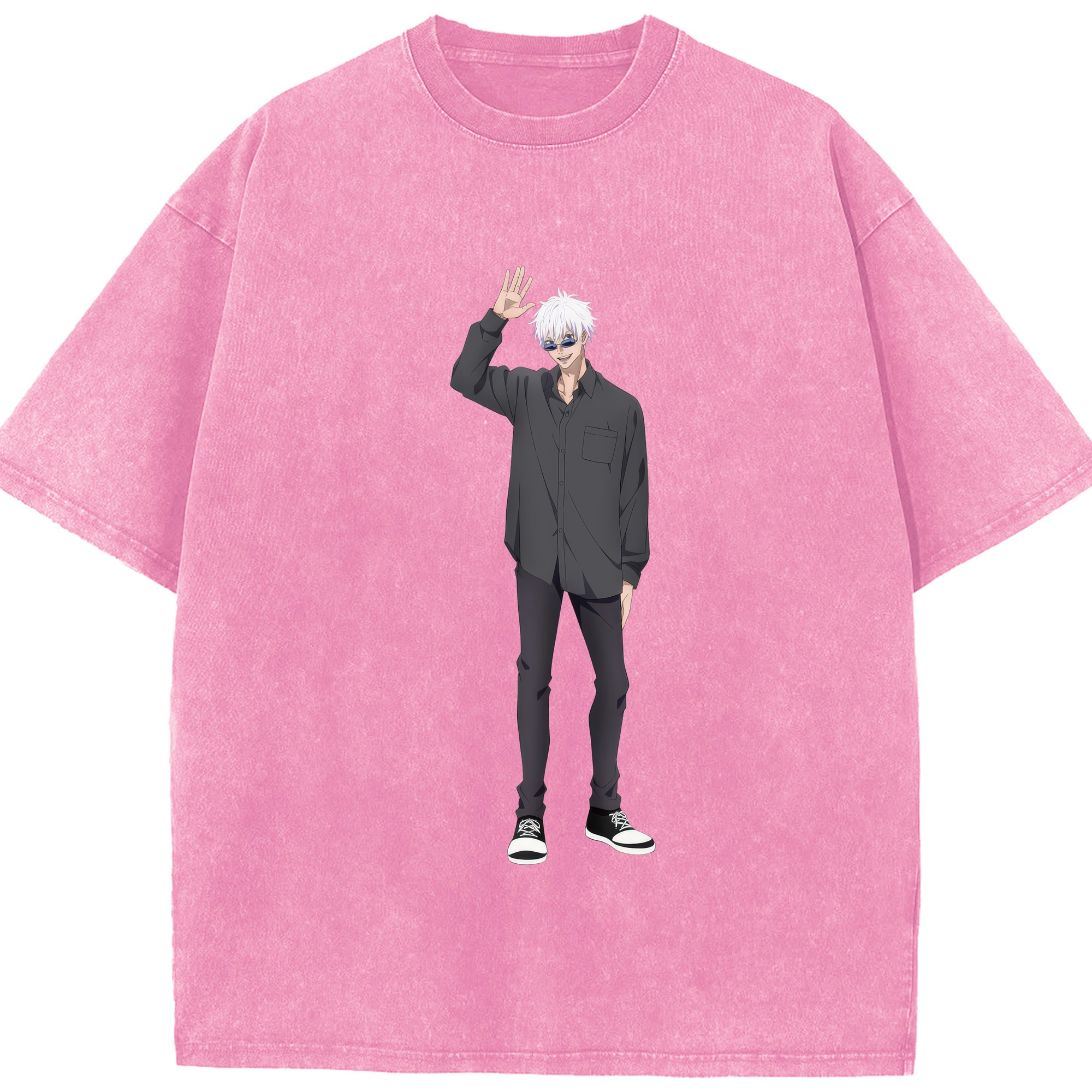 （画像用） 呪術廻戦 Jujutsu Kaisen 綿100% ヴィンテージ風 半袖Tシャツ（フロントプリント）